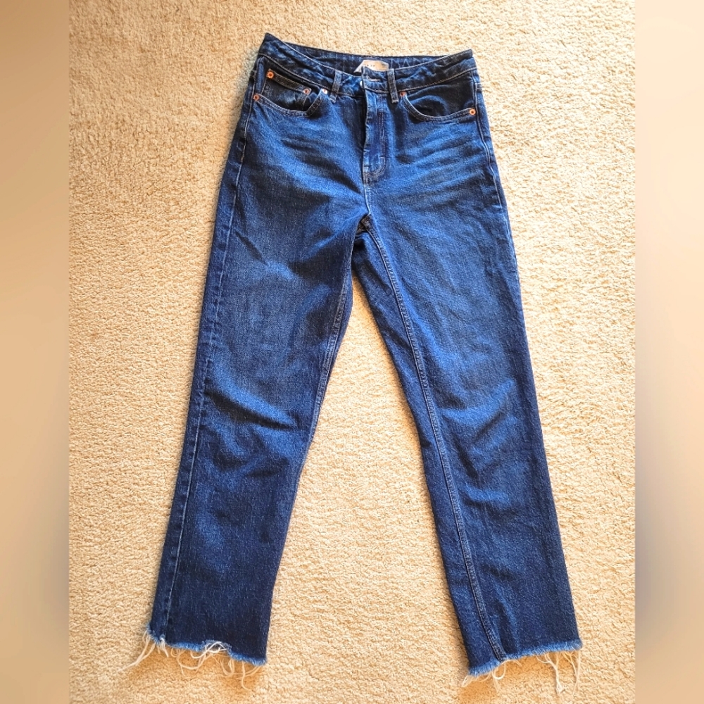 Top Shop straight cropped jeans
